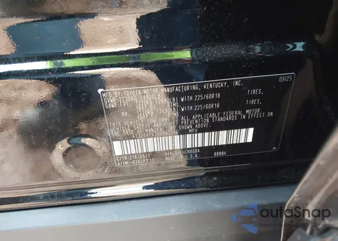 2025 Toyota Rav4 Hybrid Limited z USA, uszkodzony, nr VIN 4T3D6RFV3SU193766